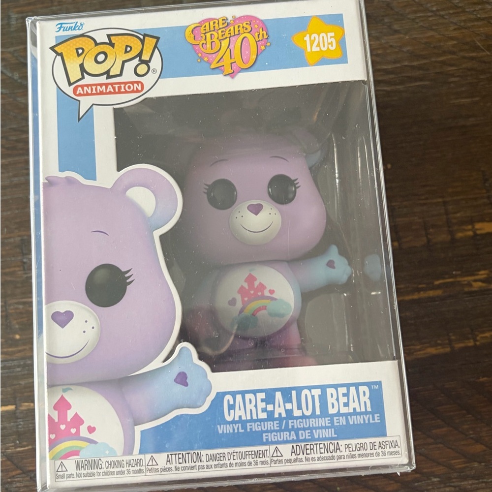 Funko Pop! Care-A-Lot Bear Purple & Light Blue Vinyl Figure